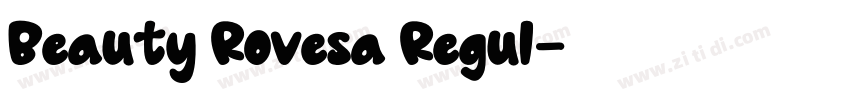 Beauty Rovesa Regul字体转换